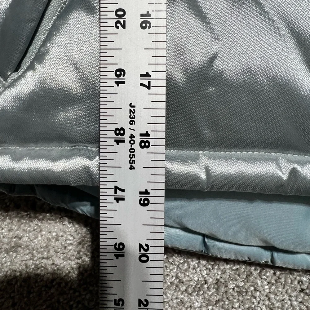 American Girl Vintage Girls Light Blue Puffer Vest Youth Size Medium